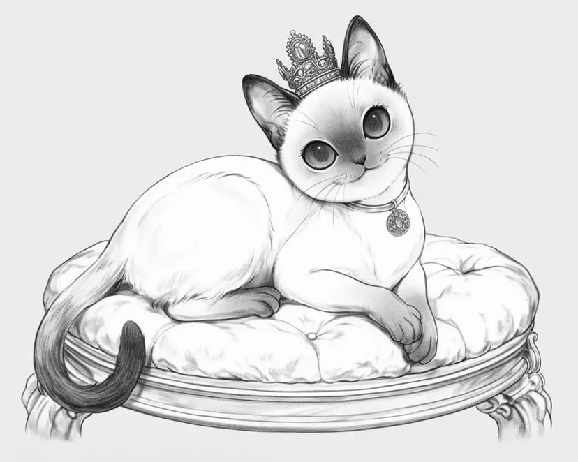 戴皇冠的猫