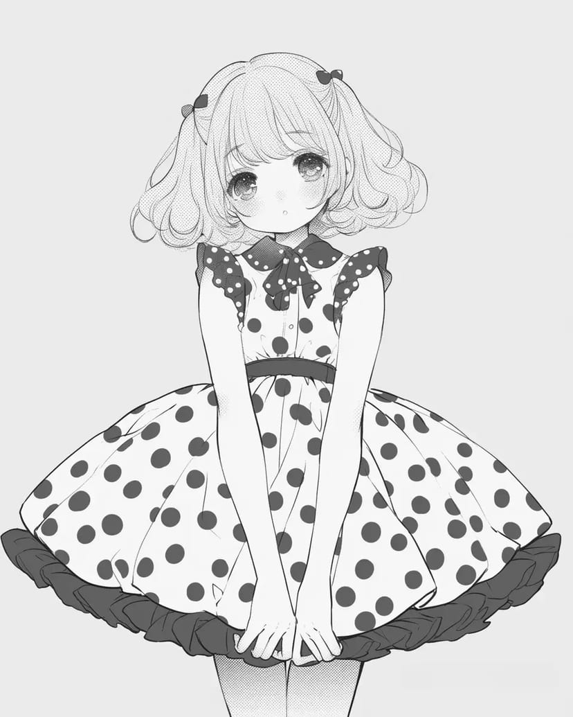 Girl in a Polka Dot Dress