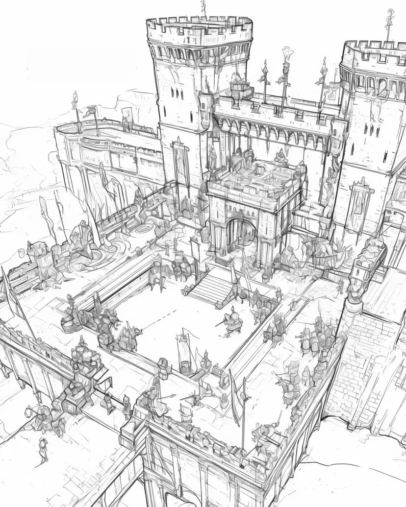 Knight's Castle Courtyard