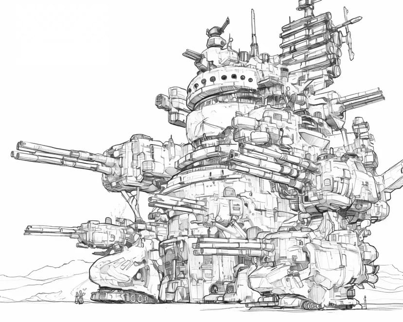 Giant Mecha Battleship