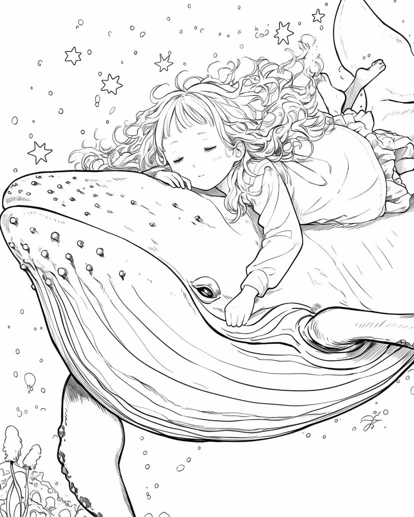 Journey with a Whale Under the Stars