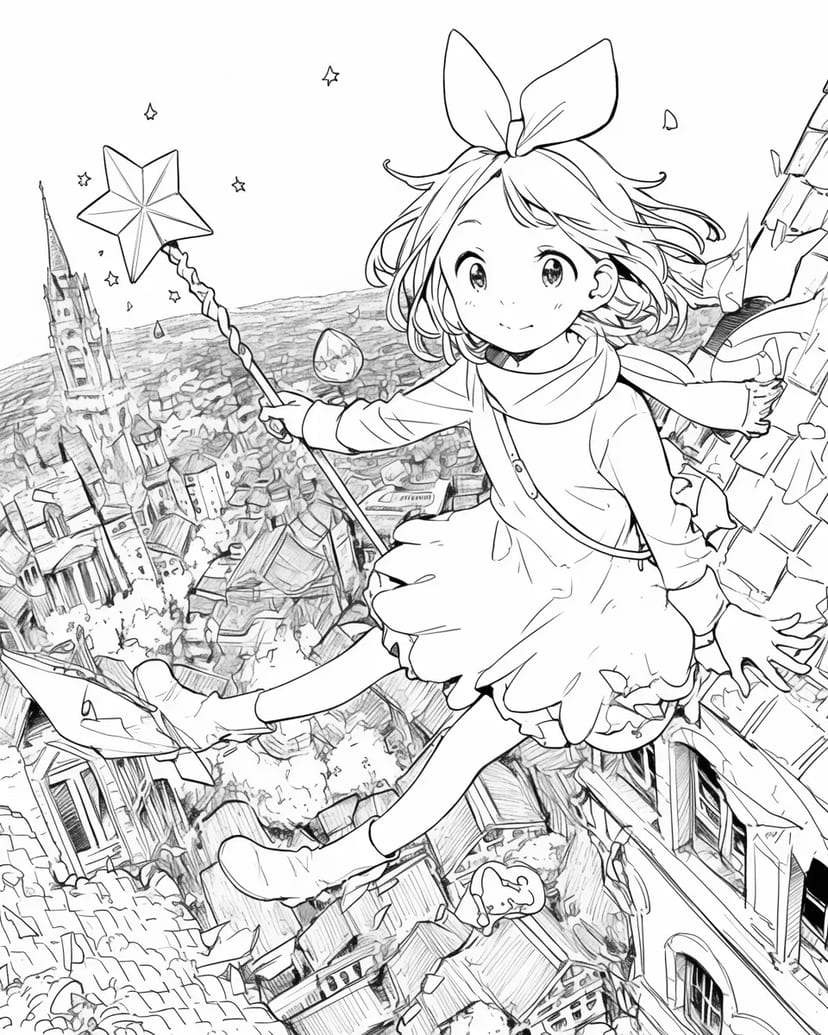 Flying Magical Girl