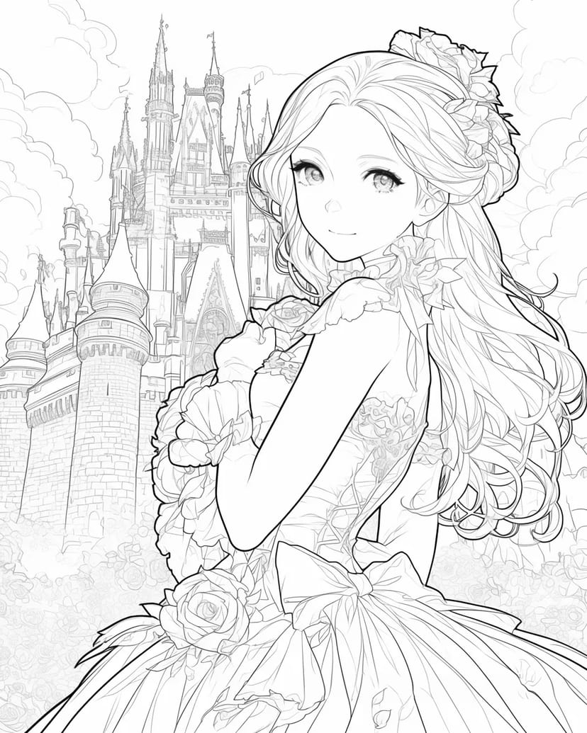 Princesa Frente al Castillo