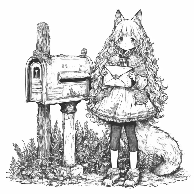 Boîte aux lettres et Fille Renarde