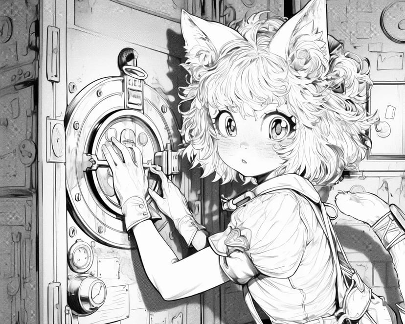 Mysterious Cafe Cat Girl
