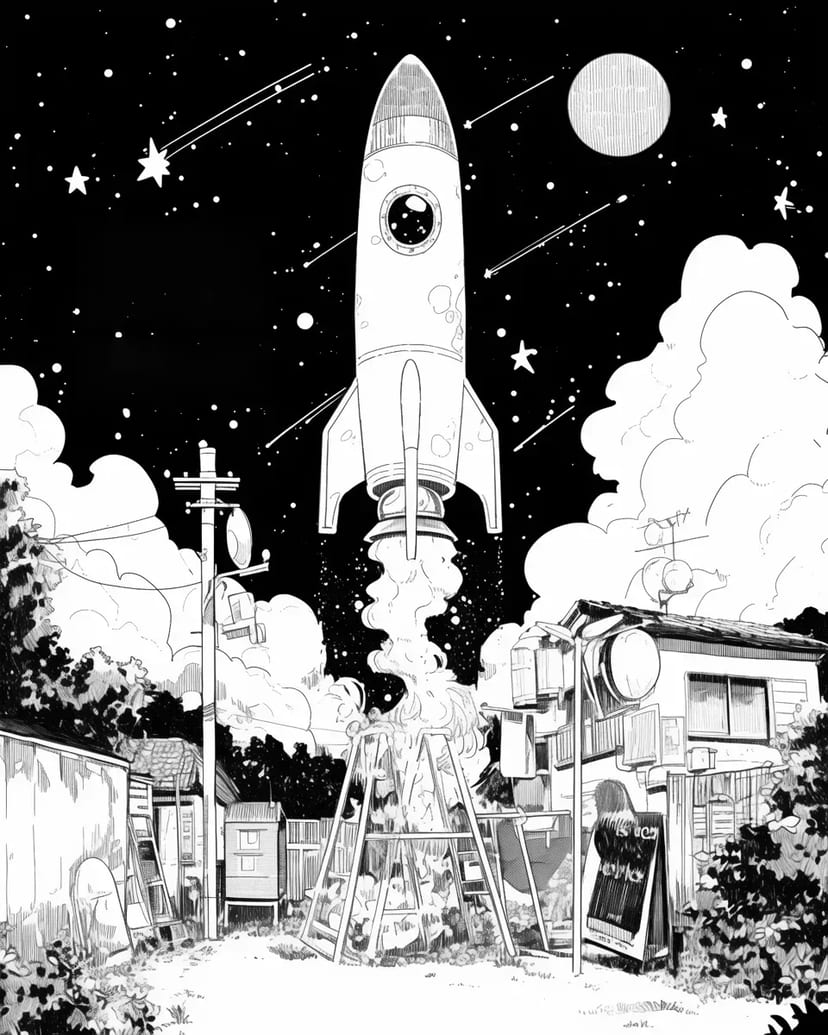 A Child's Dream Space Journey