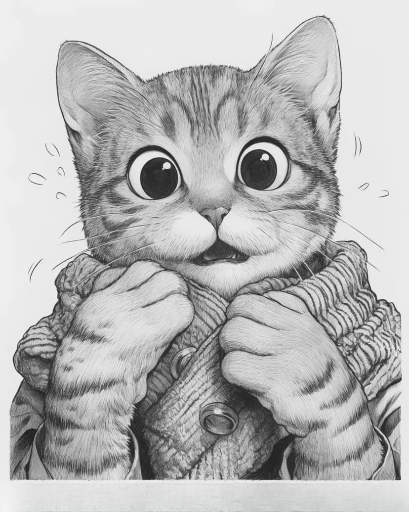 Sarung Tangan Pertama Kucing Terkejut