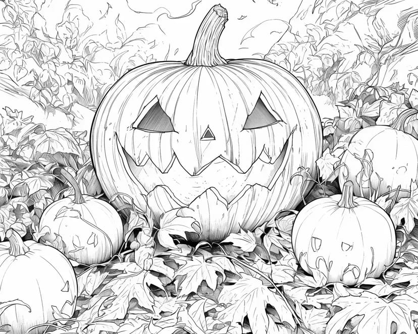 Parche de Calabazas de Halloween