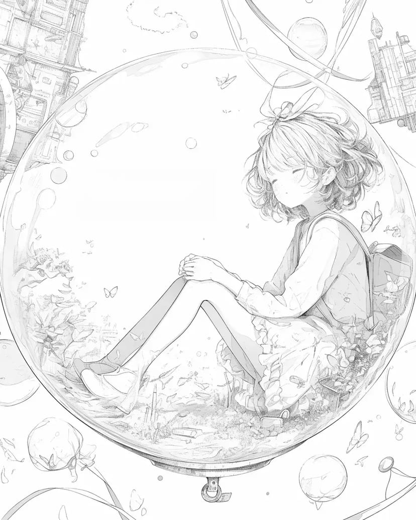 La Bulle de la Fille Rêveuse