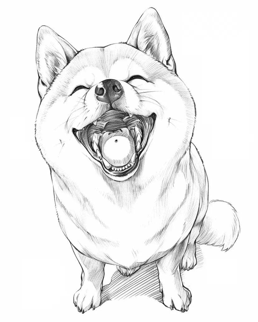 Shiba Inu espiègle