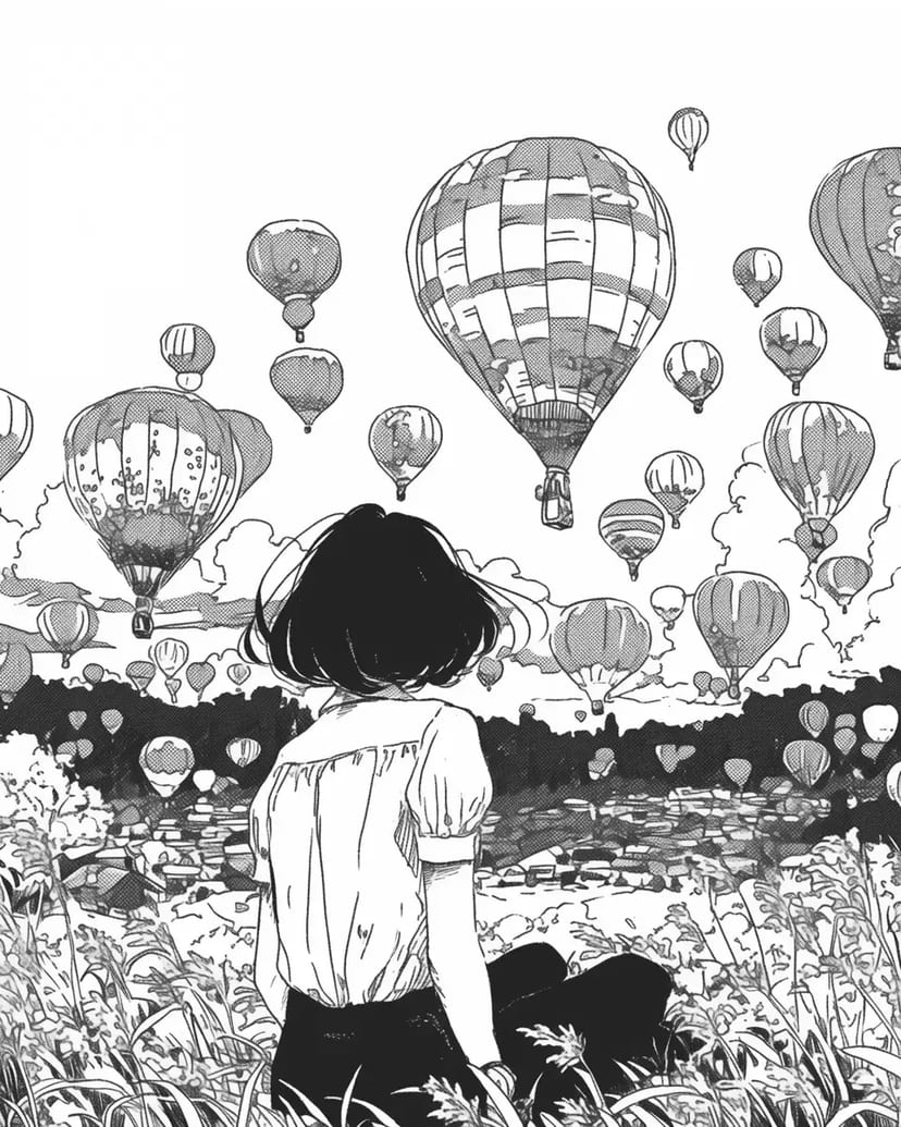 Sueños de Globos y una Chica