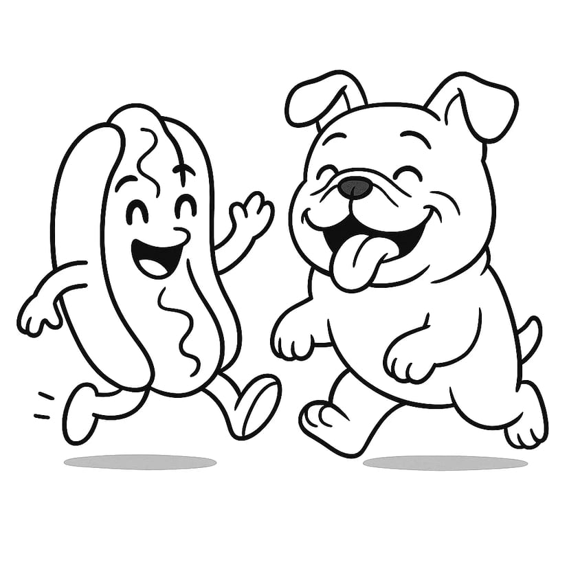 Aventure Amusante du Hot Dog et du Chien