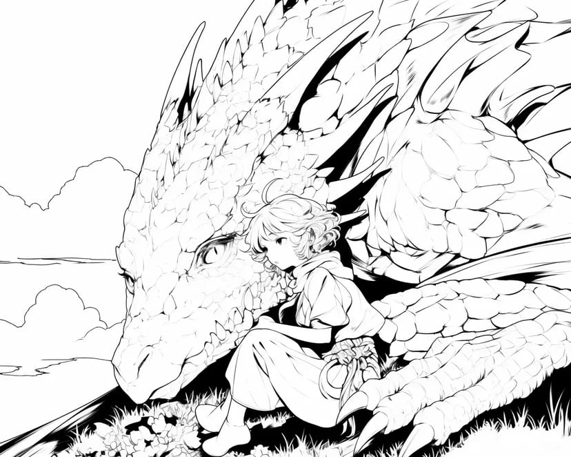 L'amitié du Dragon et de la Fille