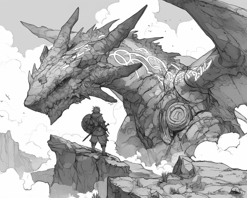 Dragón de Piedra Gigante