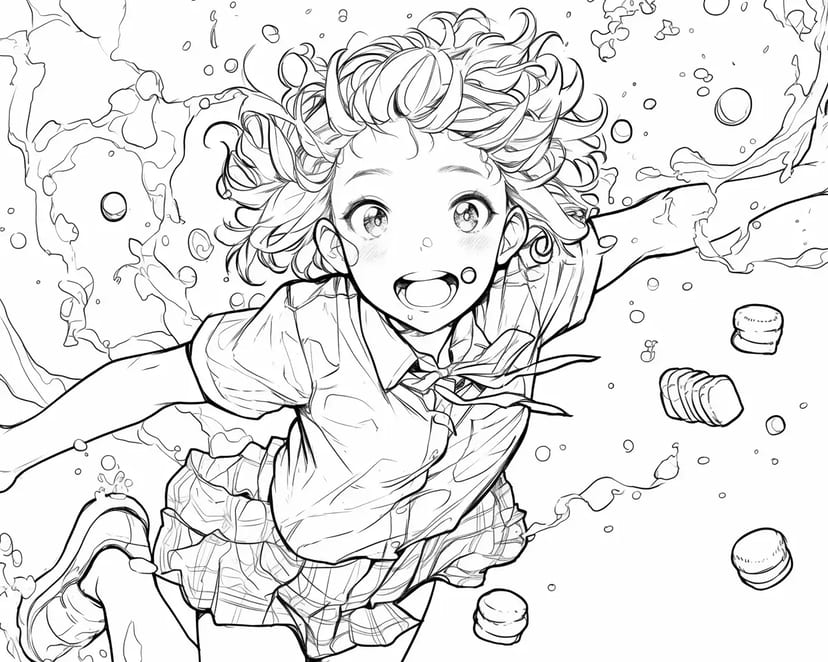Girl Playing with Marshmallows