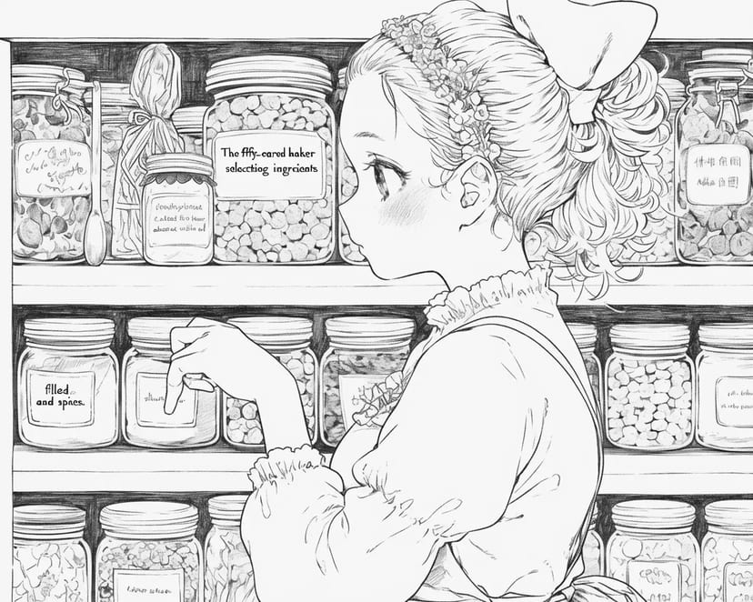 Girl Choosing Ingredients