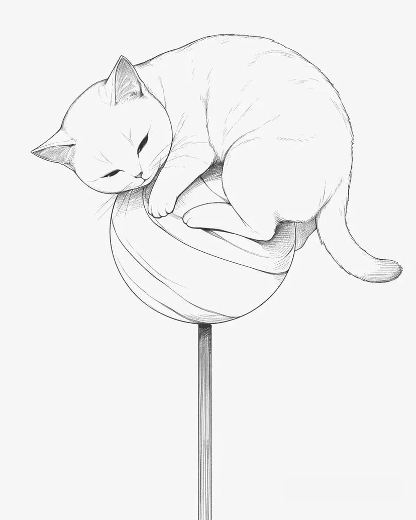 Gato en un Juguete