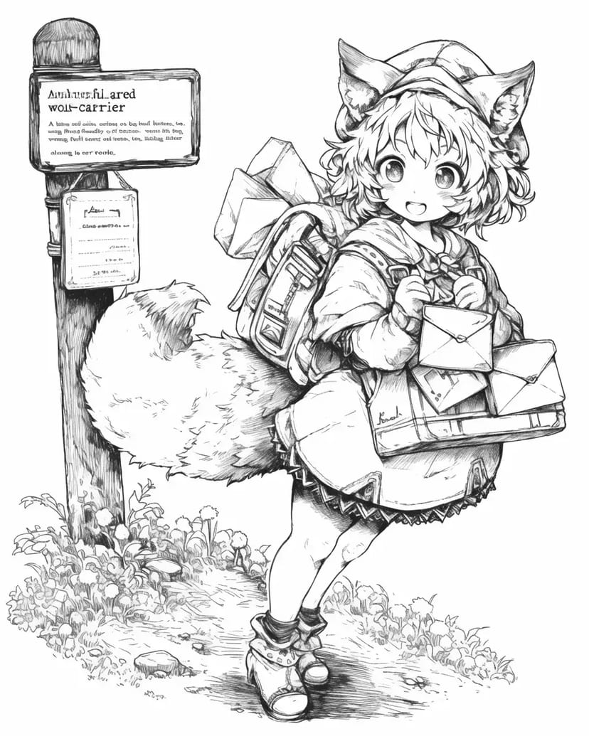 Facteur Loup Joyeux