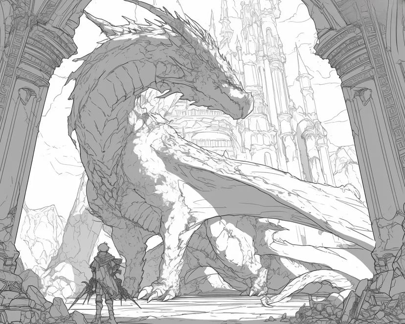 Dragón y Aventurero