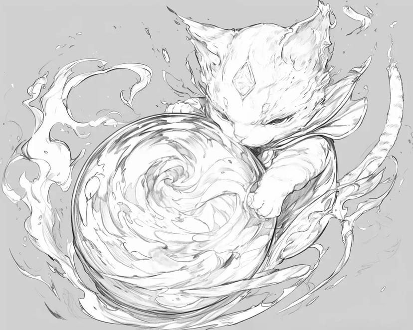 Gato Mágico y el Orbe Giratorio
