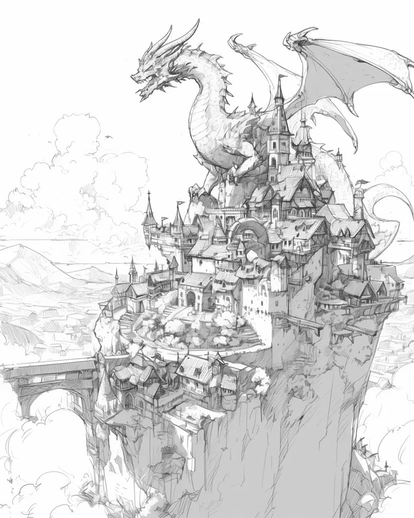 龙与空中城堡