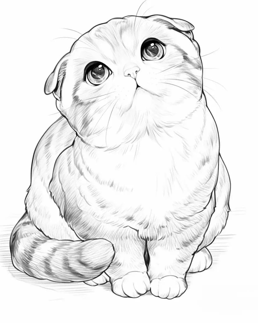 可爱的苏格兰折耳猫