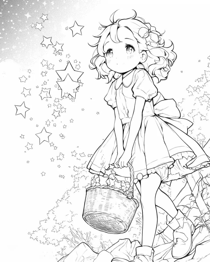 La fille qui ramasse des étoiles