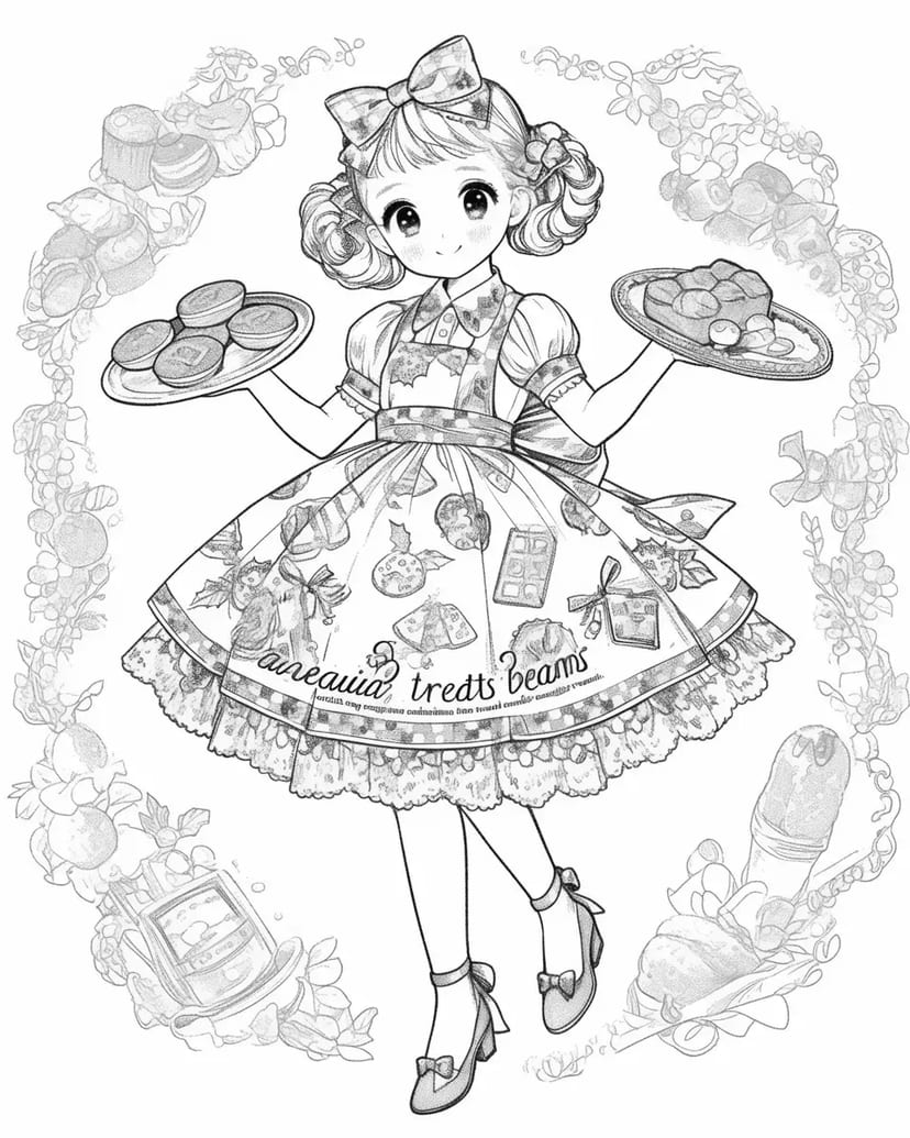 Girl Carrying Sweets