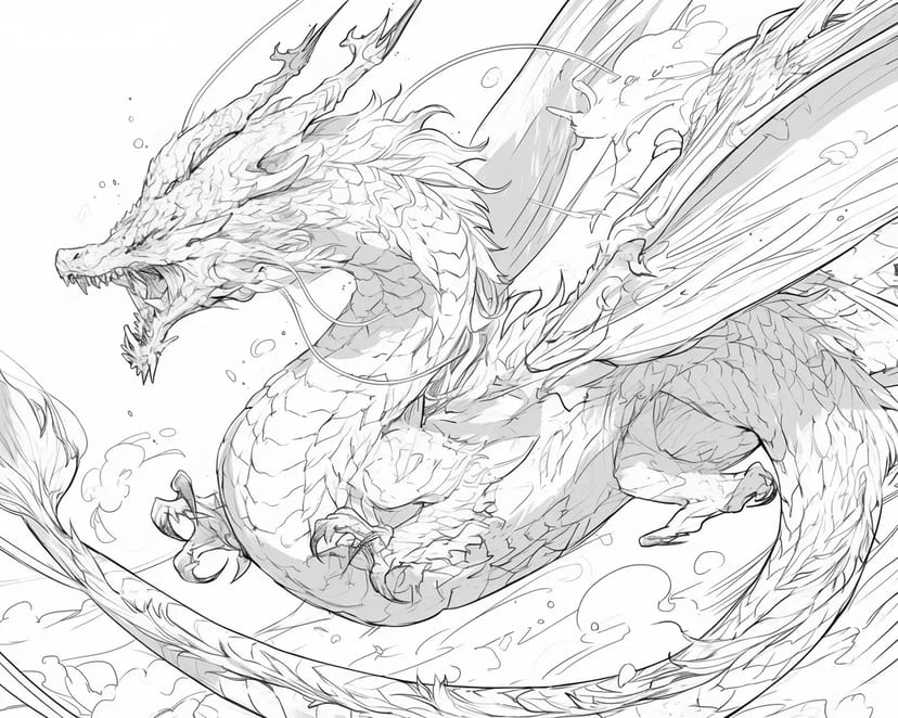 Wind Dragon Soaring in the Sky