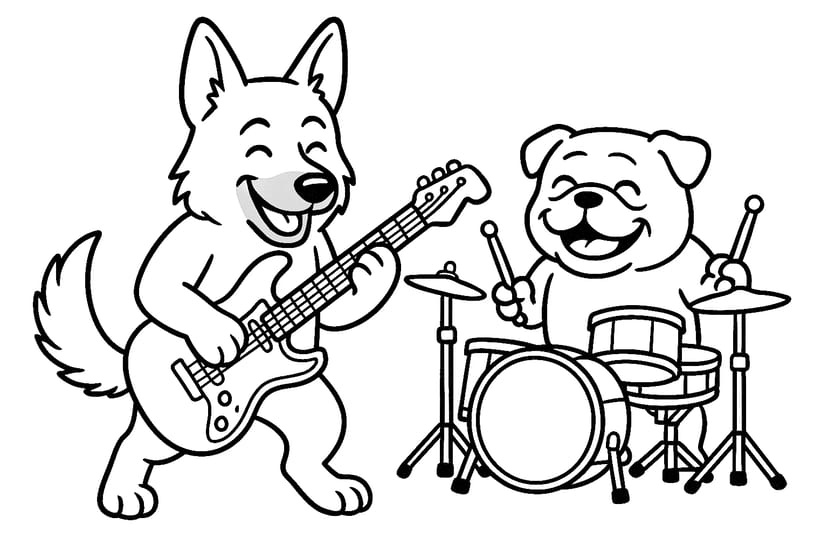 Concert Rock avec Chiens
