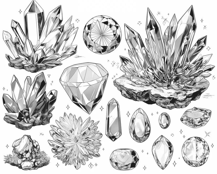 Magical Elemental Crystals