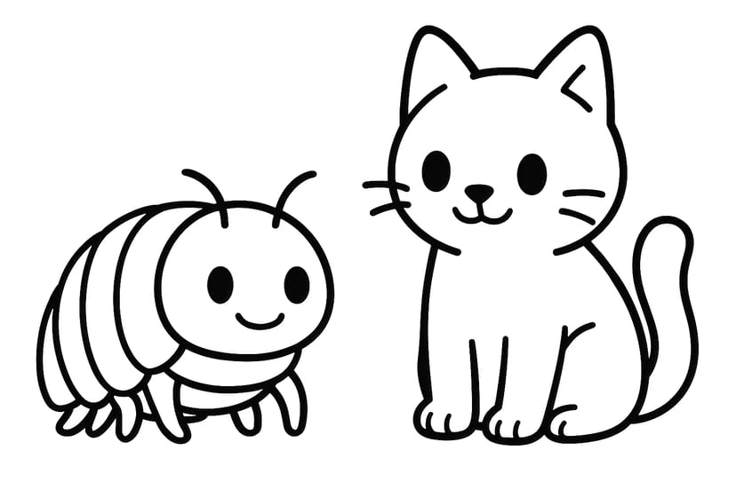 Chat et Cloporte