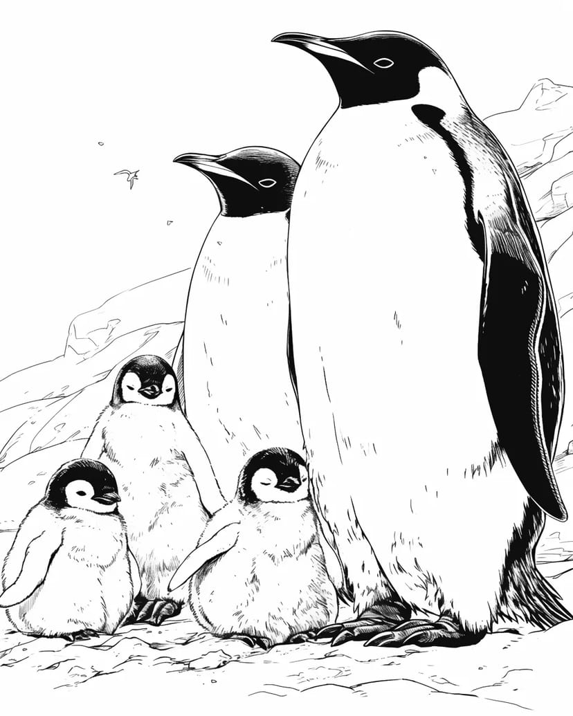 Famille de Pingouins