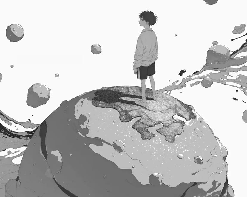 Garçon sur la Planète