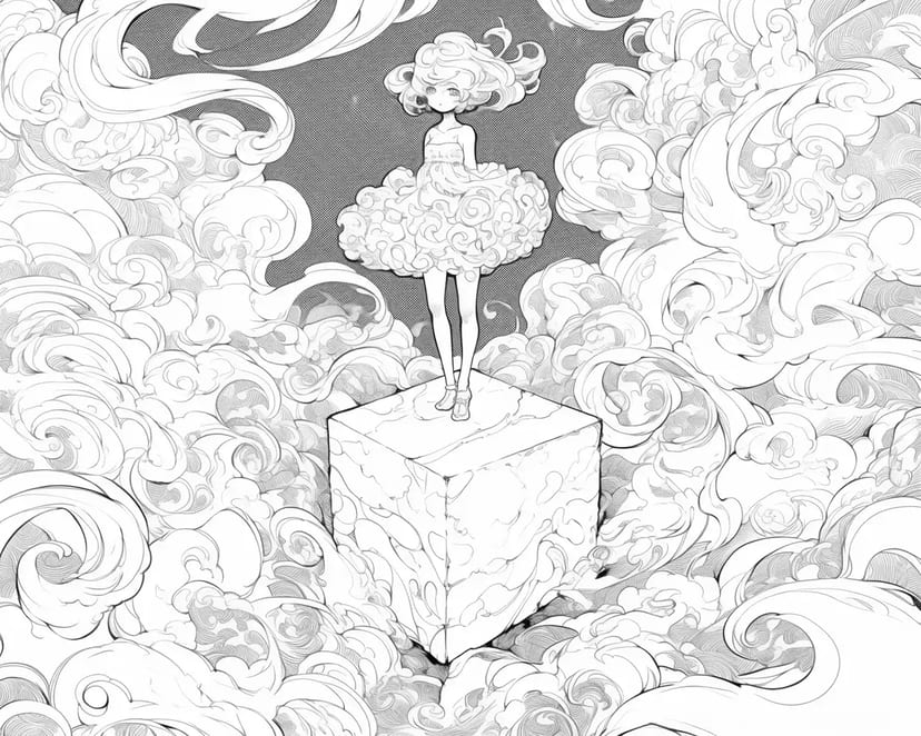 Fille de Nuage Rêveuse