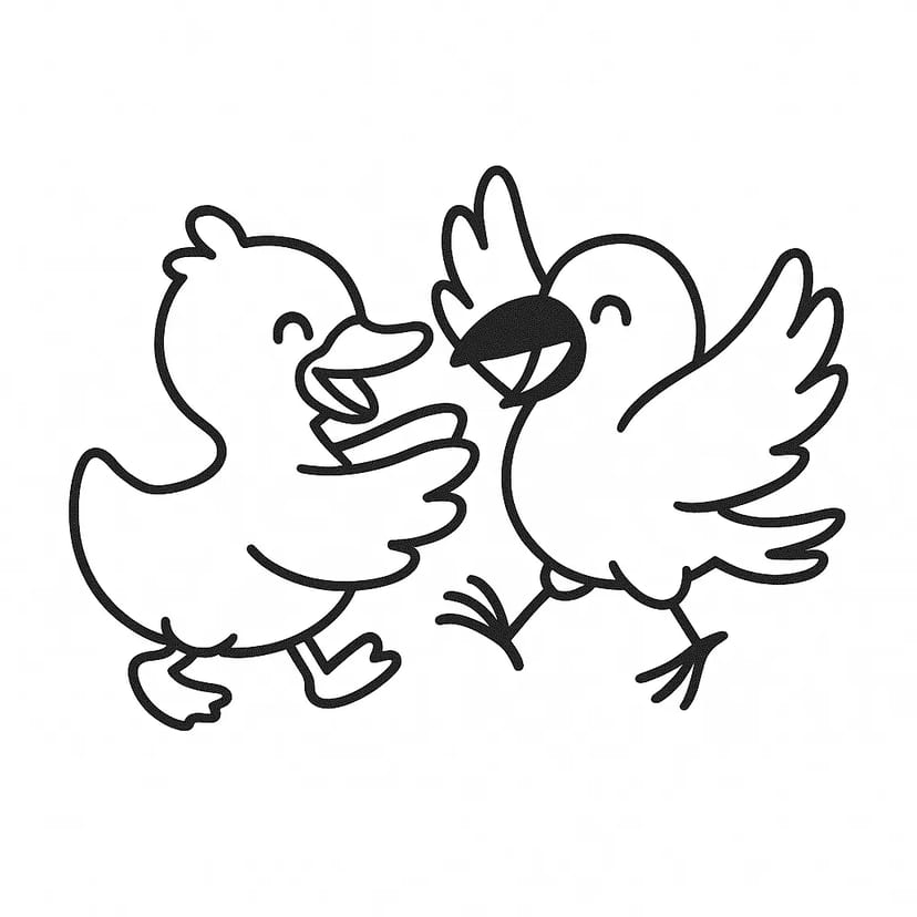 Pájaros Bailarines Felices