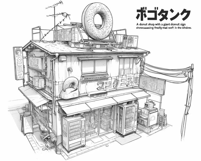 Street Corner Donut Shop