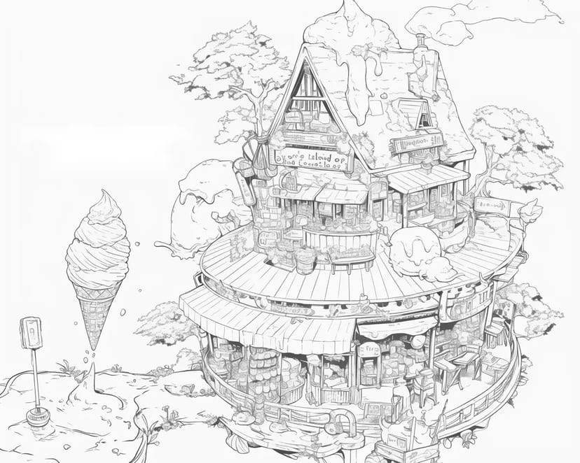 Floating Ice Cream House