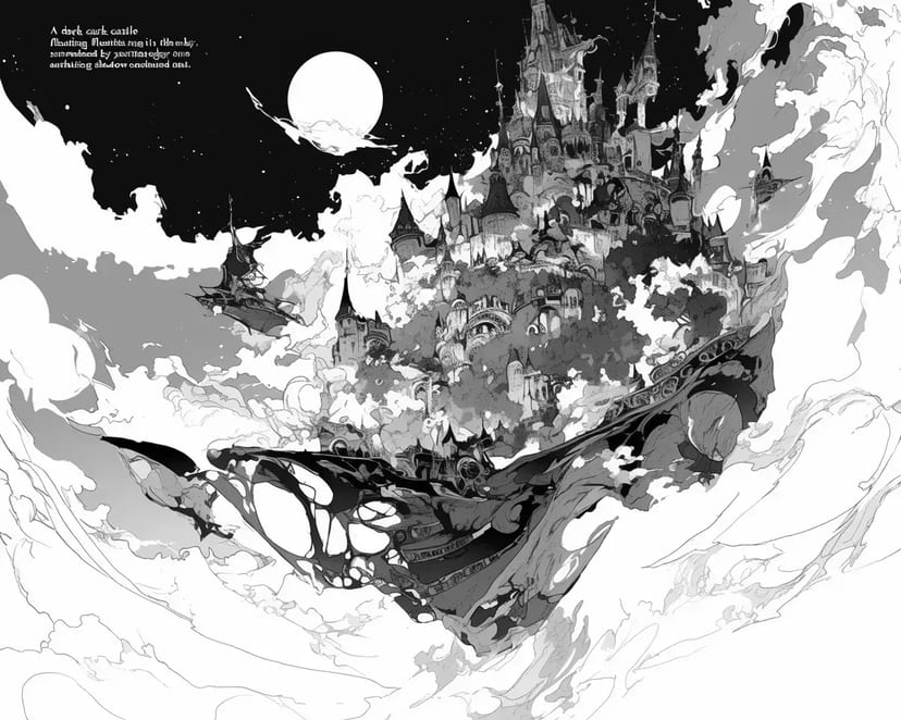 空に浮かぶ魔法の城