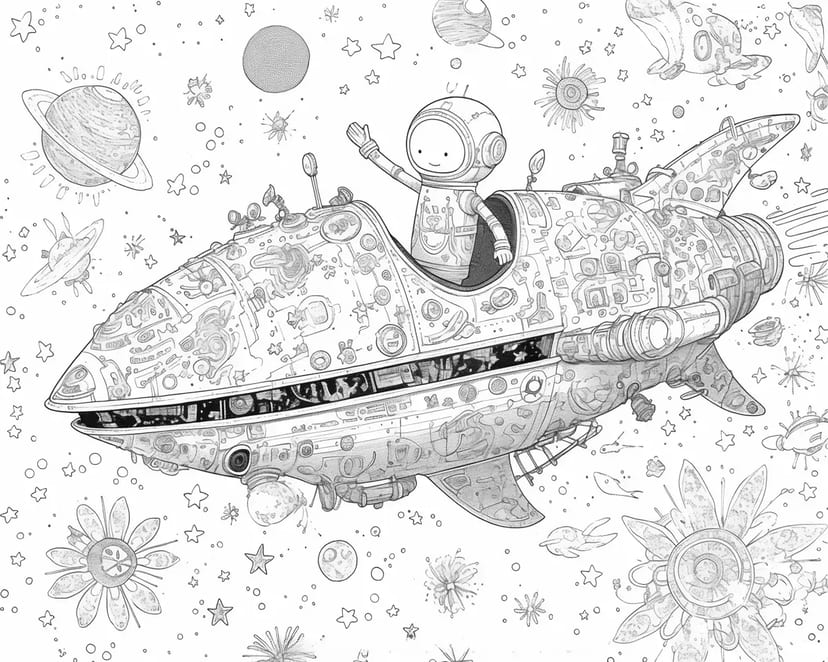 Vaisseau Spatial Requin de l'Espace