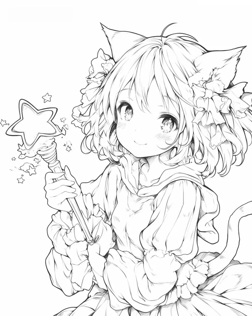 Fille Magique des Étoiles