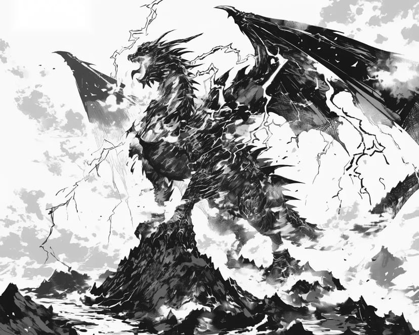 Dragón en la Montaña del Trueno