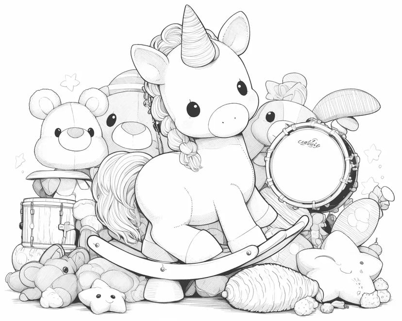 Joli Licorne et Jouets