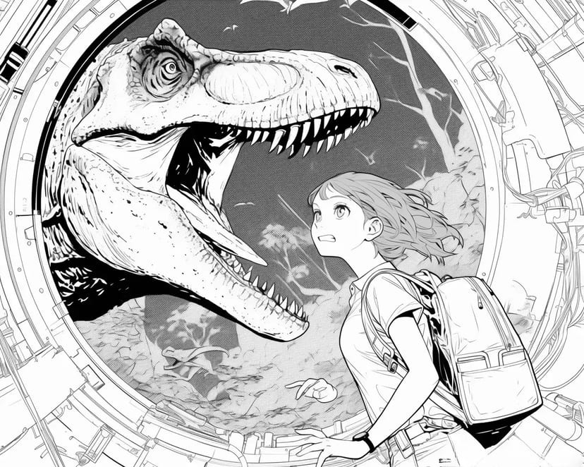 Encounter with a Dinosaur and a Time Machine