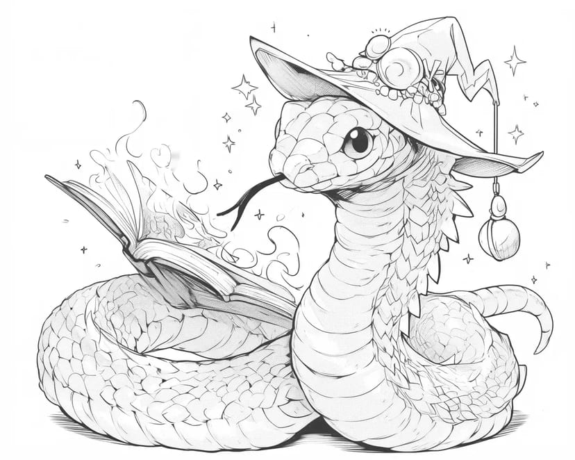 Serpiente Mágica y Libro