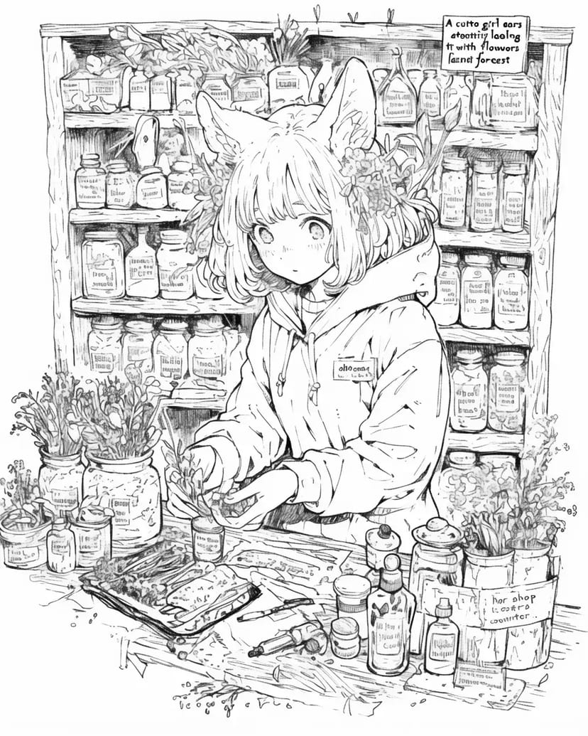 Adorable Fille de la Fleuriste