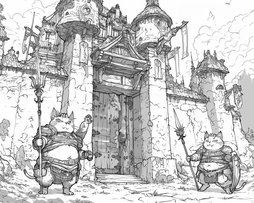 Château Gardé par des Chats