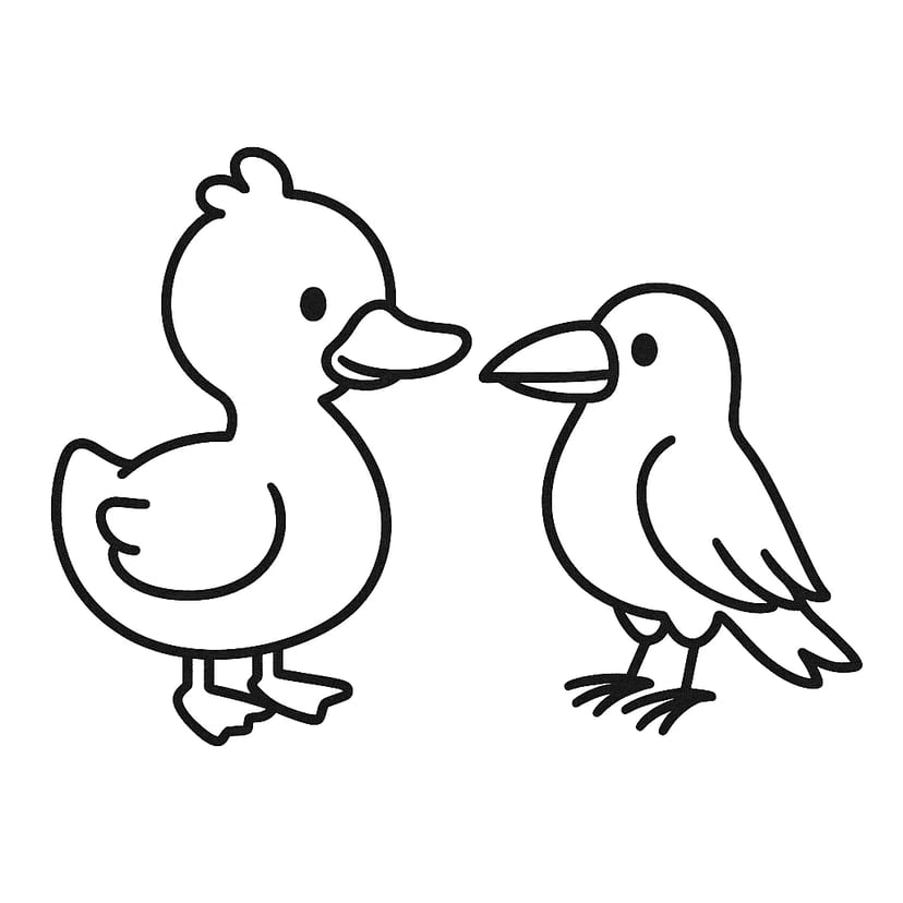 Charla del Pato y el Cuervo