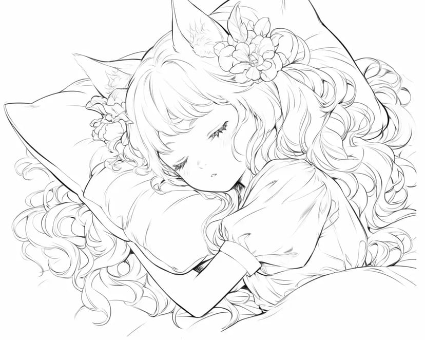 La Princesse Endormie aux Oreilles de Chat