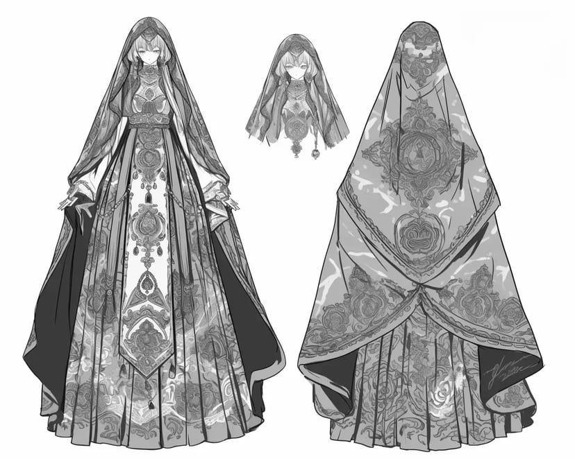 Mujer en un Vestido Misterioso
